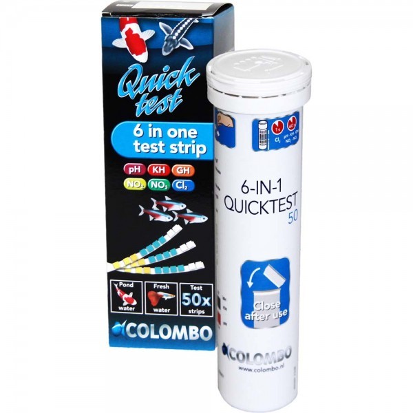 Colombo Quick Test 6 in One Pond Test Strips